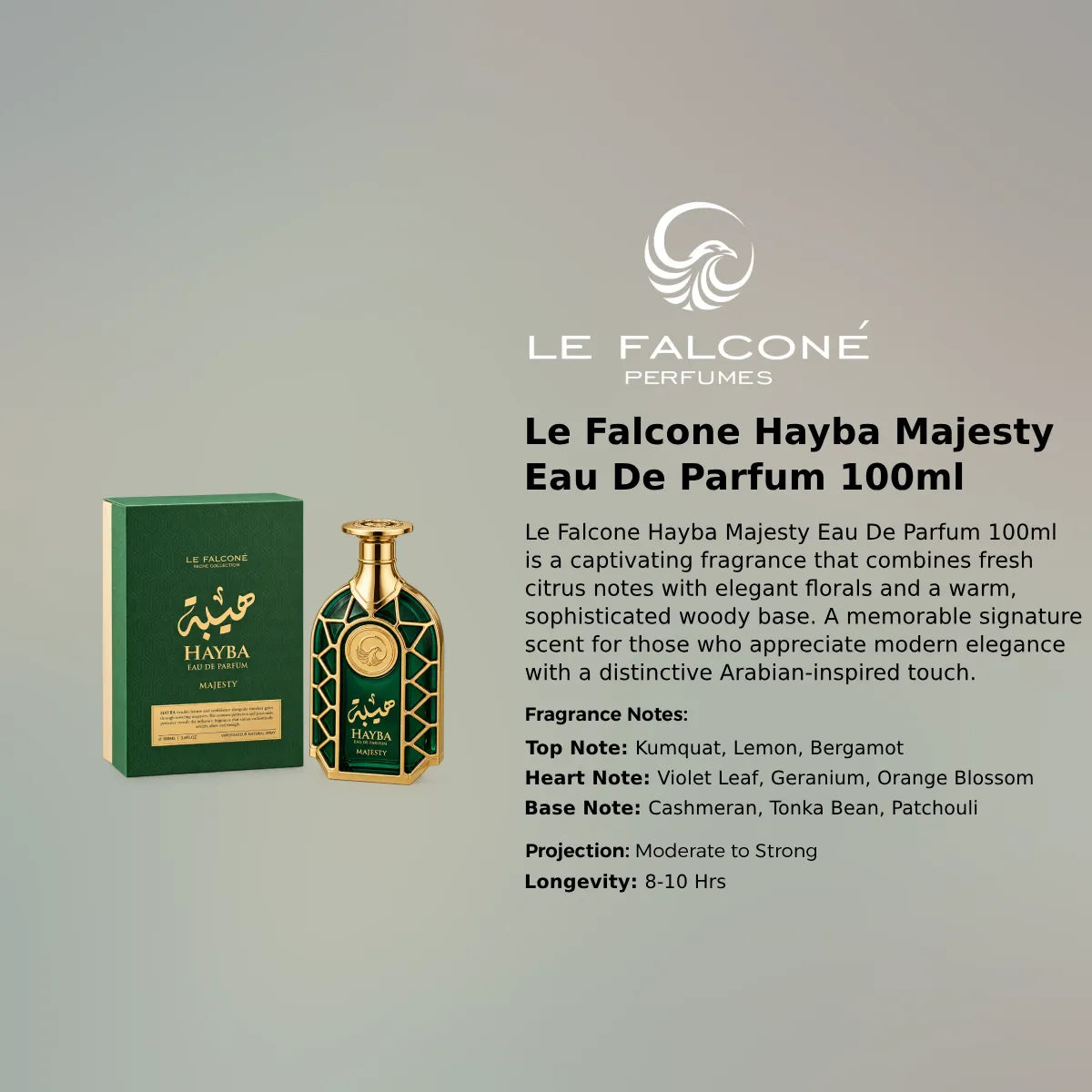 Le Falcone Hayba Majesty EDP 100ml luxury fragrance at best price in Qatar, authentic and genuine product - Perfumesouq Qatar
