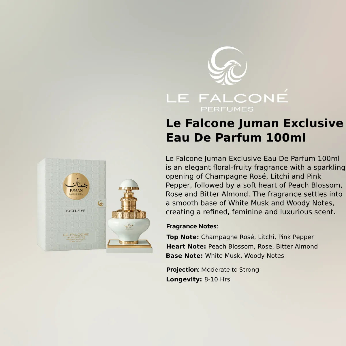 Le Falcone Juman Exclusive EDP 100ml luxury fragrance at best price in Qatar, authentic and genuine product - Perfumesouq Qatar