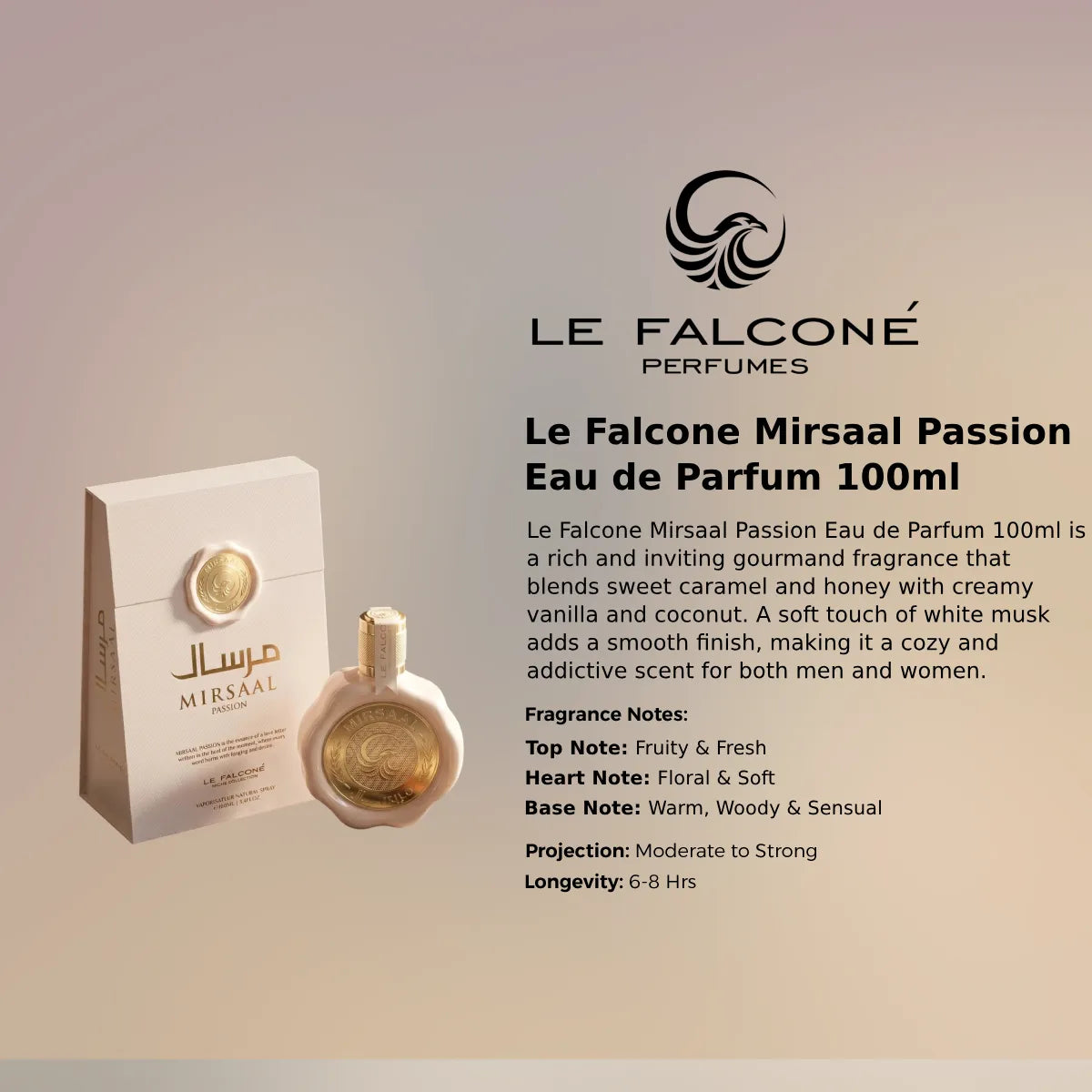 Le Falcone Mirsaal Passion EDP 100ml luxury fragrance at best price in Qatar, authentic and genuine product - Perfumesouq Qatar