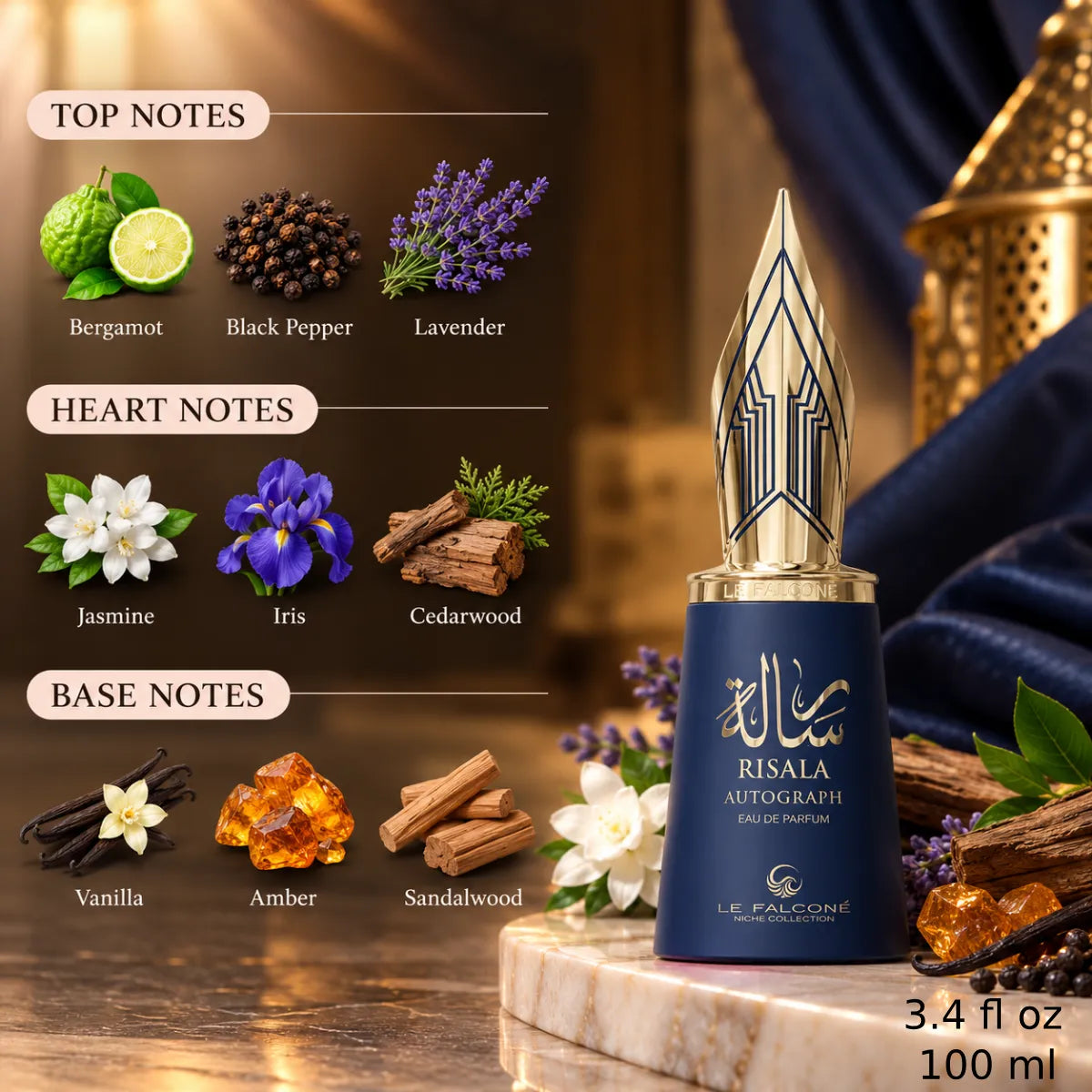 Authentic Le Falcone Risala Autograph Eau De Parfum 100ml for best price with fast delivery - Perfume souq Qatar