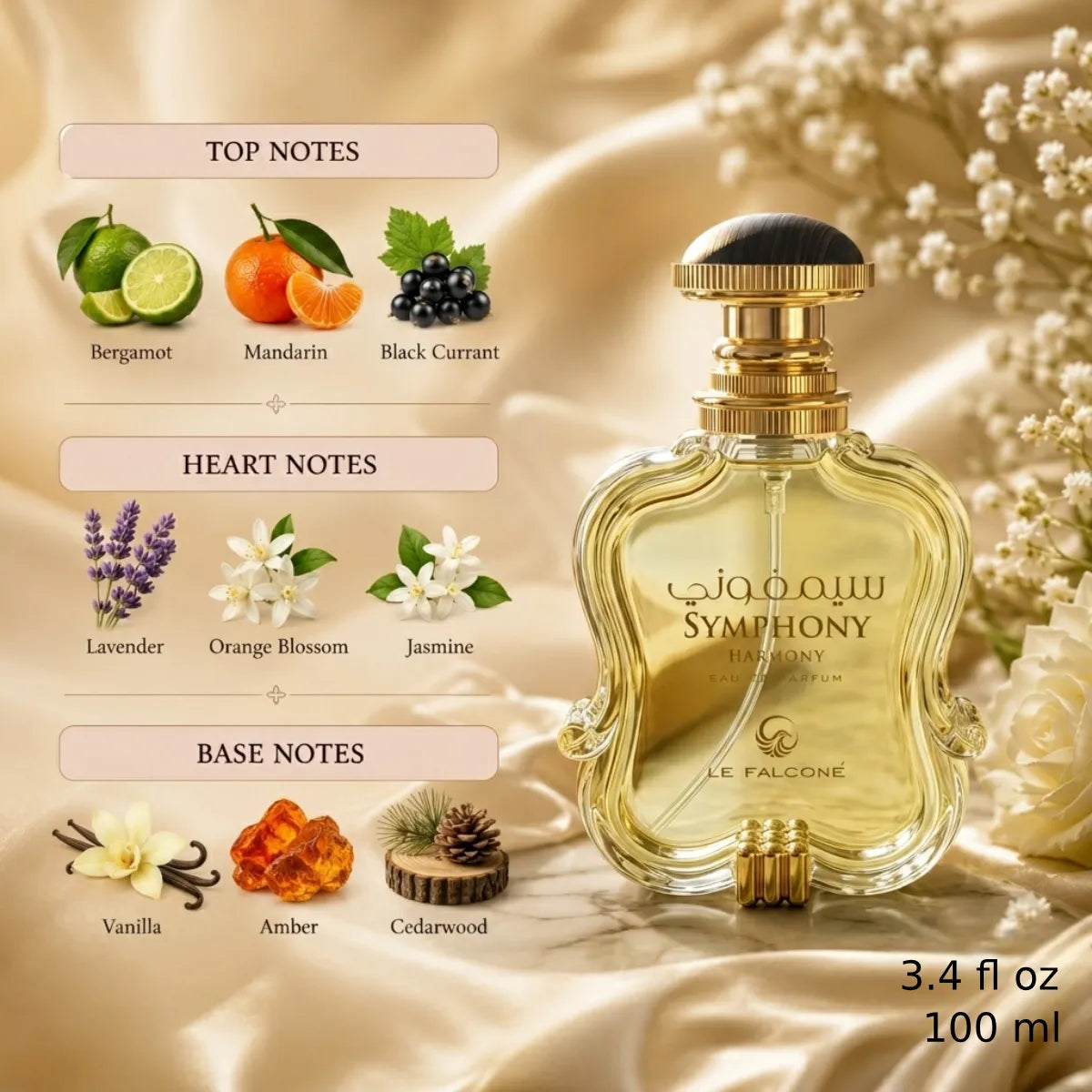 Authentic Le Falcone Symphony Harmony Eau De Parfum 100ml for best price with fast delivery - Perfumesouq Qatar