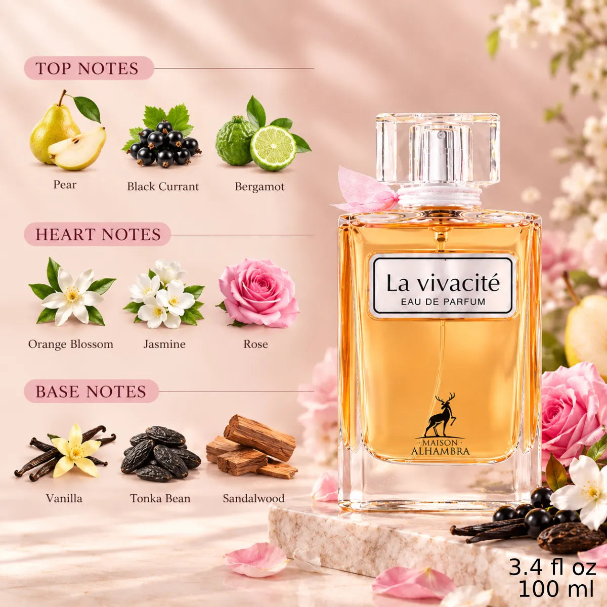 Authentic Maison Alhambra La Vivacite Eau De Parfum 100ml for best price with fast delivery - Perfumesouq Qatar