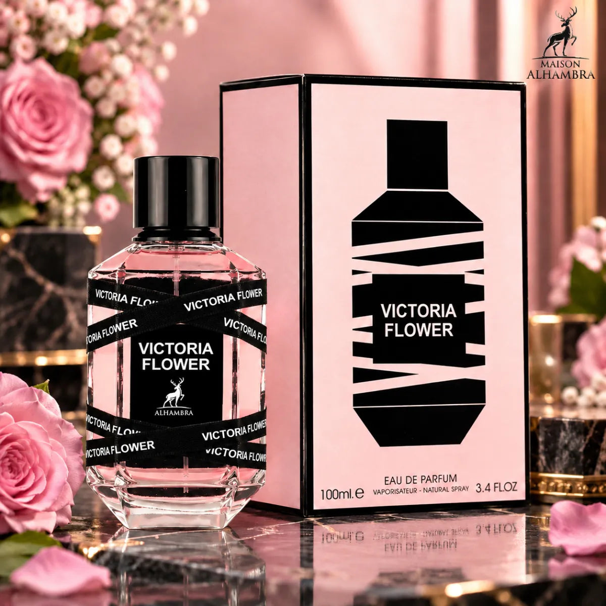 Buy Maison Alhambra Victoria Flower Eau De Parfum 100ml from Perfumesouq, Doha, Qatar.
