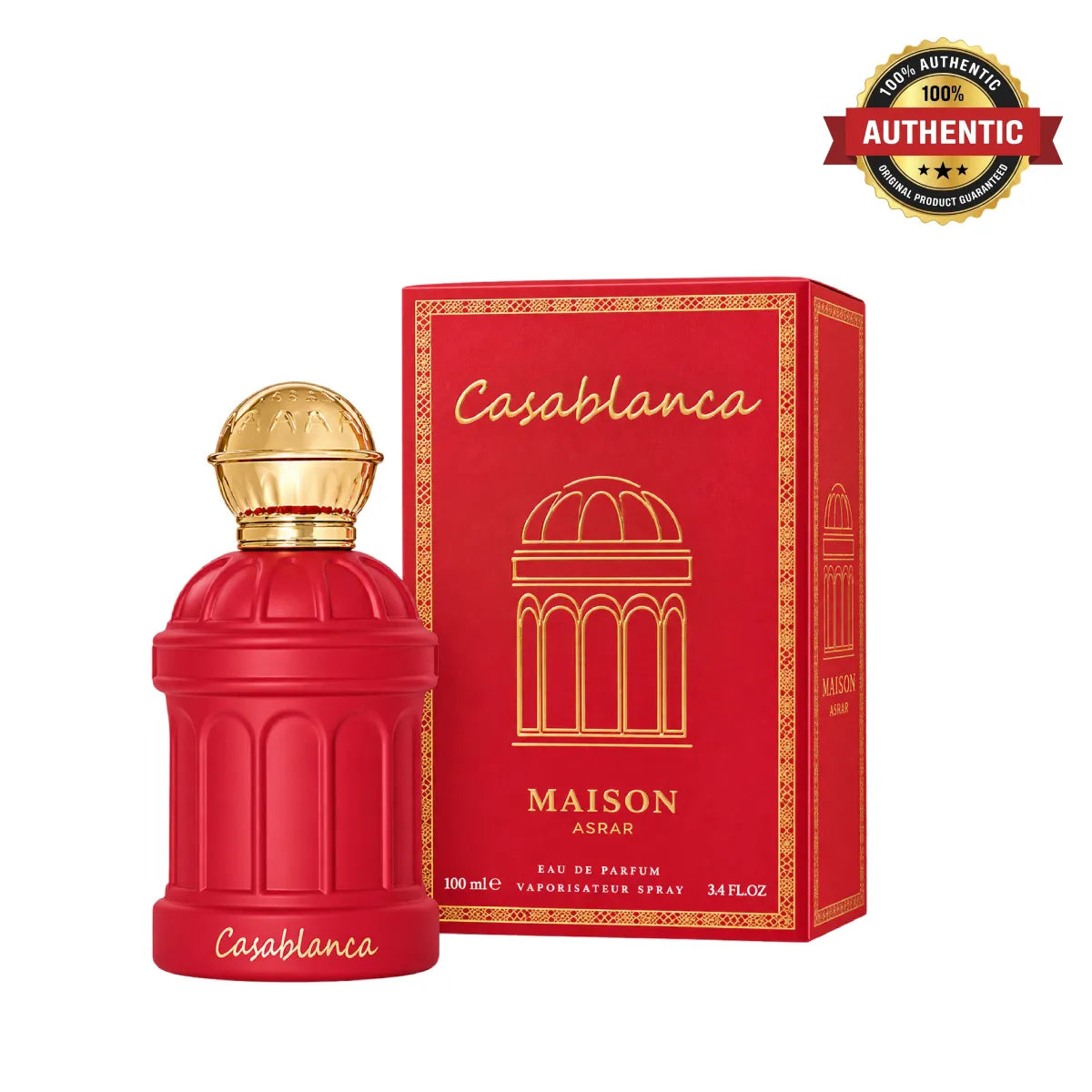 Maison Asrar Casablanca Eau De Parfum 100ml in Qatar at best price, elegant fruity floral fragrance - Perfumesouq Qatar