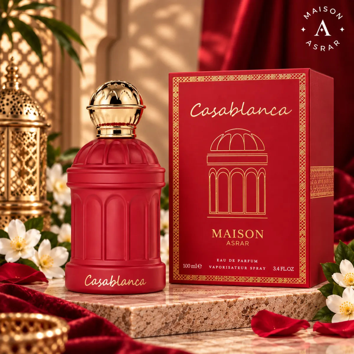 Buy Maison Asrar Casablanca Eau De Parfum 100ml from Perfumesouq, Doha, Qatar.