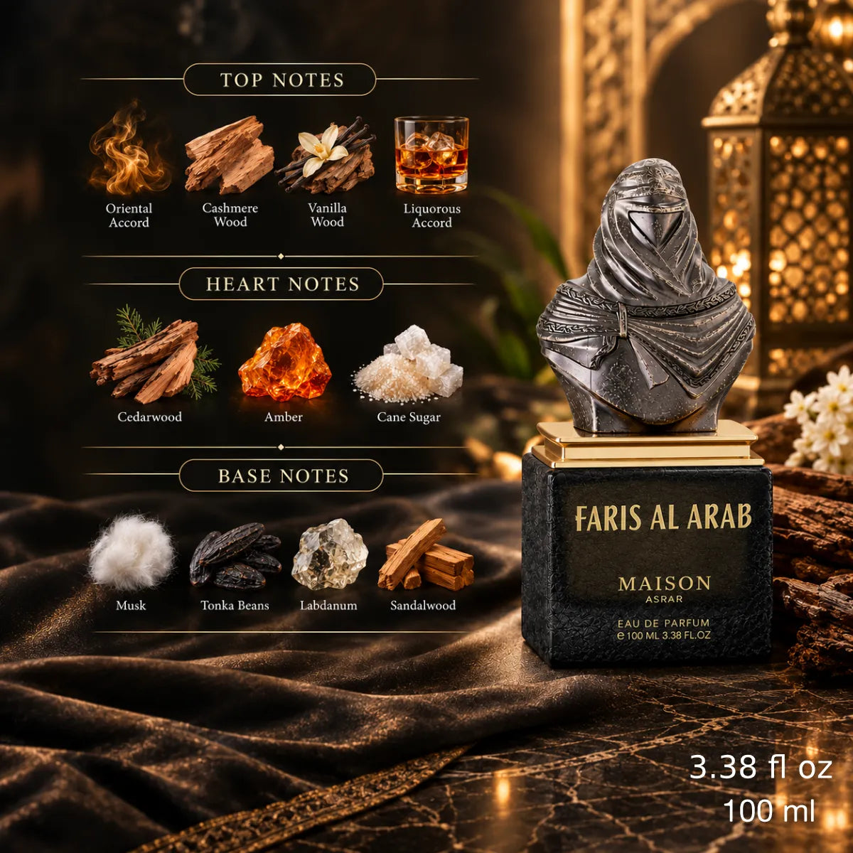 Premium Maison Asrar Faris Al Arab EDP 100ml available in Qatar at best price, sophisticated fragrance - Perfumesouq Qatar