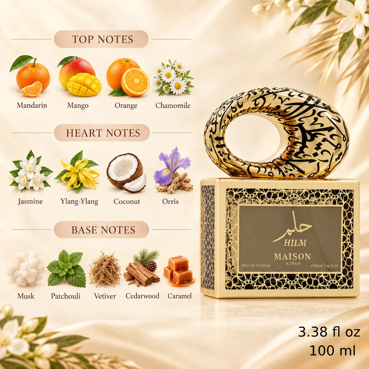 Authentic Maison Asrar Hilm Eau De Parfum 100ml for best price with fast delivery - Perfumesouq Qatar