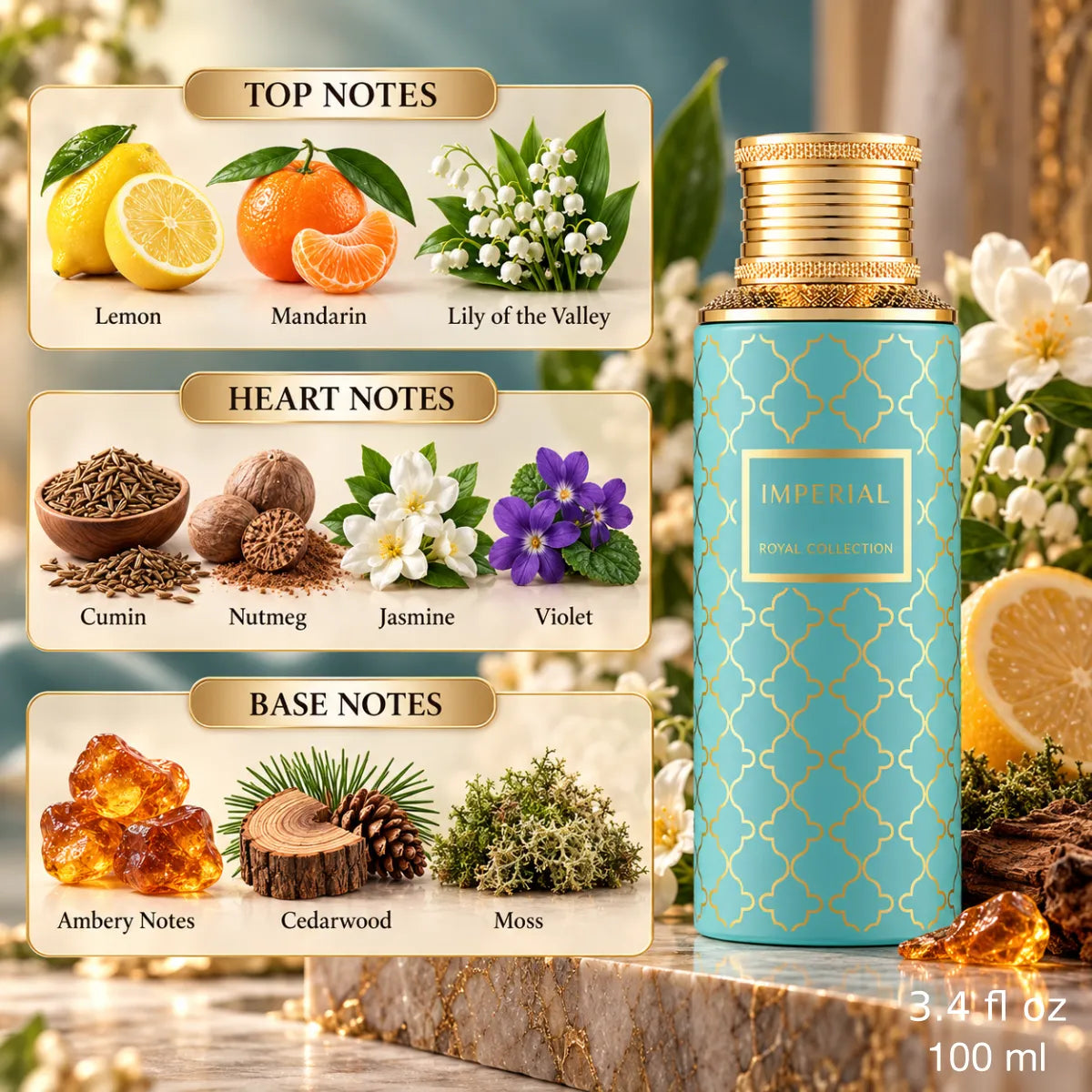 Authentic Maison Asrar Imperial Eau De Parfum 100ml for best price with fast delivery - Perfumesouq Qatar