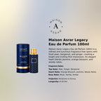Maison Asrar Legacy EDP 100ml luxury fragrance at best price in Qatar, authentic and genuine product - Perfumesouq Qatar