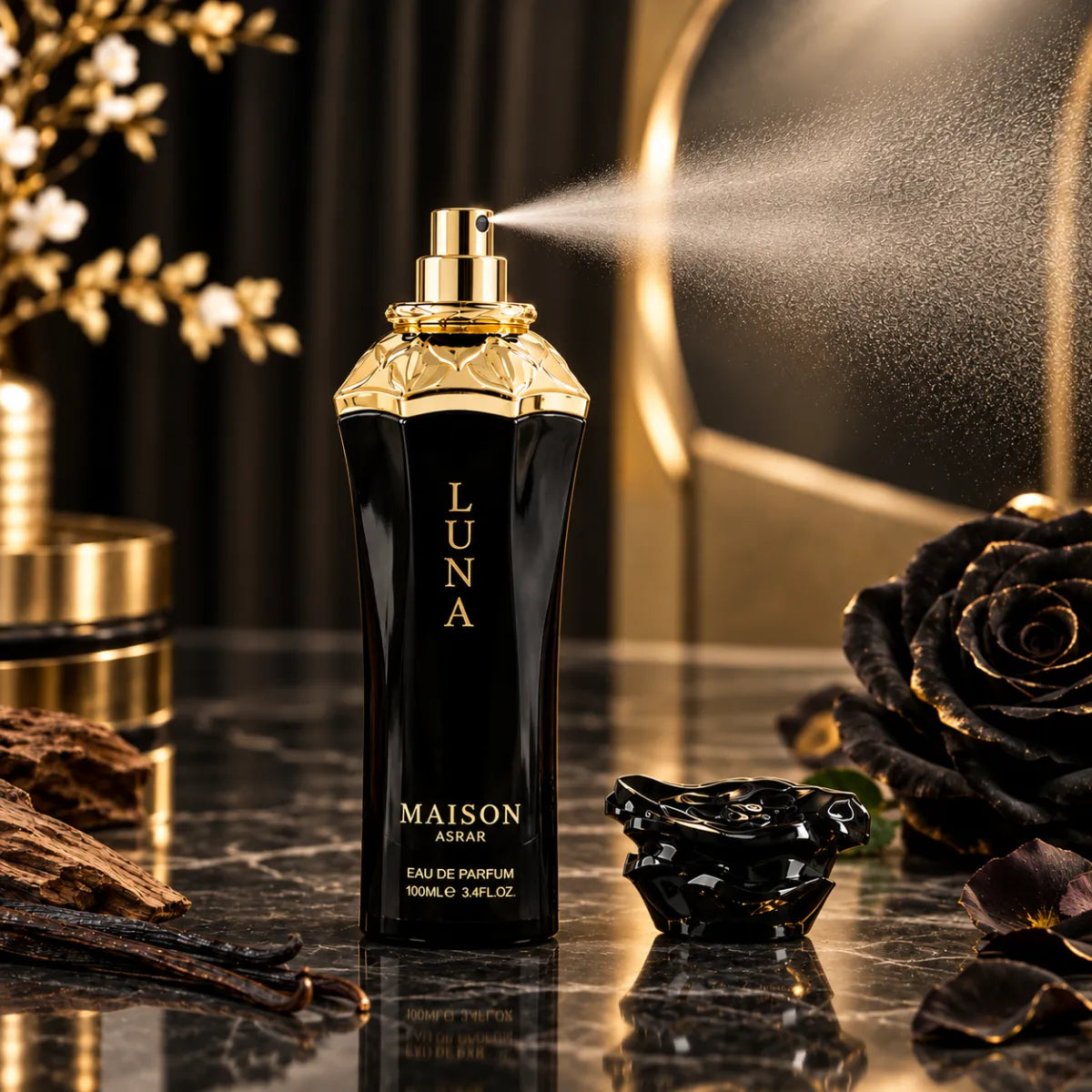 Maison Asrar Luna Eau De Parfum 100ml online in Qatar at best price, premium fragrance - Perfumesouq Qatar