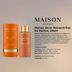 Maison Asrar Monarch EDP 100ml luxury fragrance at best price, authentic and genuine product - Perfumesouq Qatar