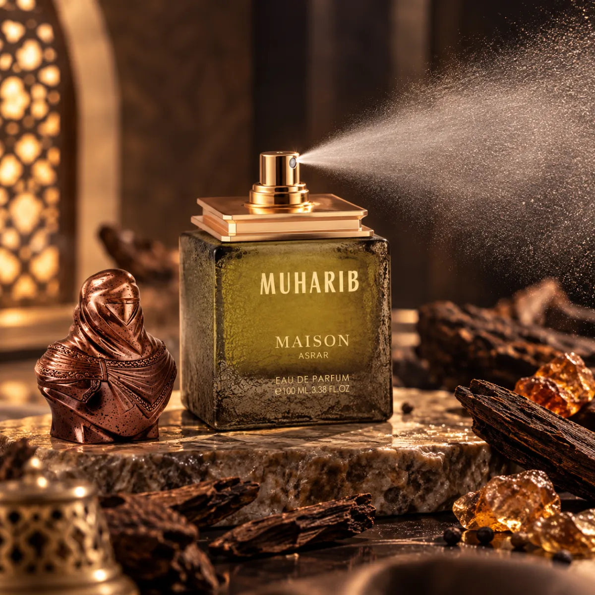 Original Maison Asrar Muharib Eau De Parfum 100ml authentic luxury fragrance at best price in Qatar - Perfumesouq Qatar