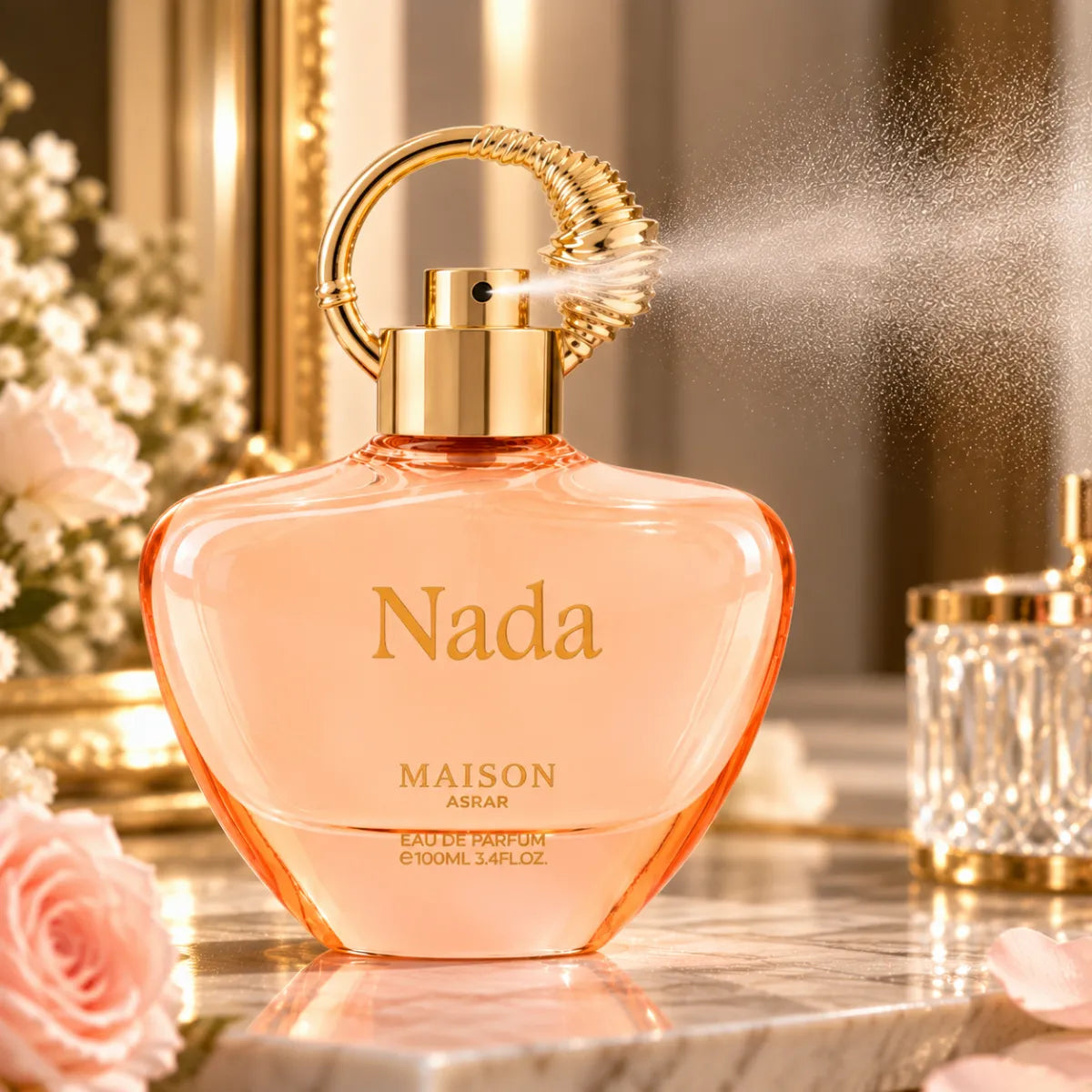 Original Maison Asrar Nada Eau De Parfum 100ml authentic luxury fragrance at best price in Qatar - Perfumesouq Qatar