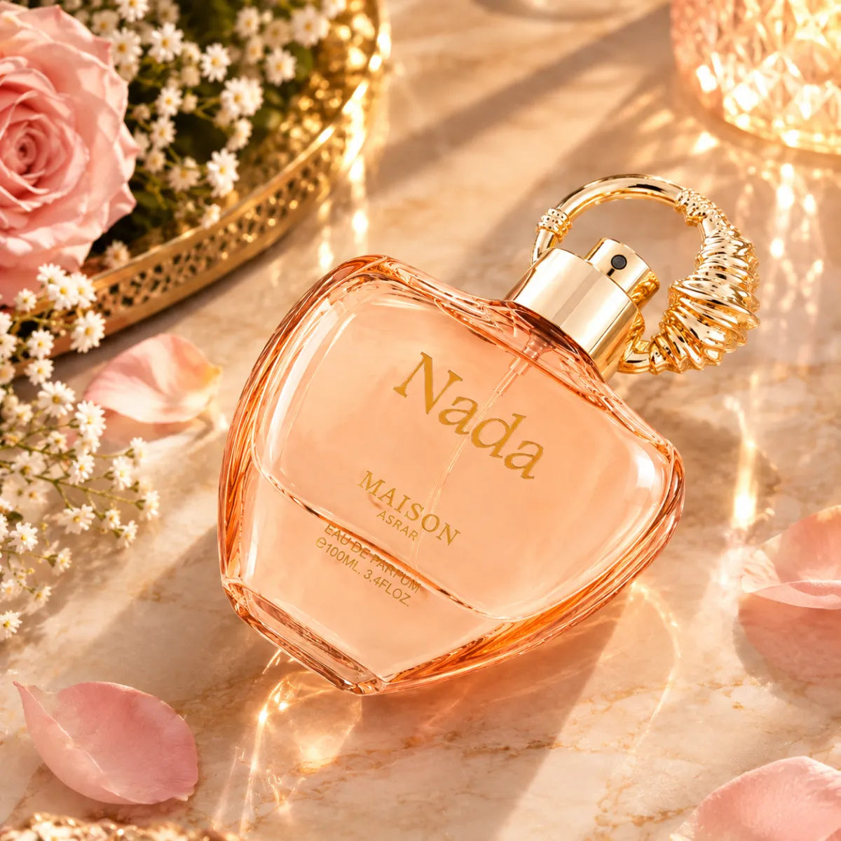Maison Asrar Nada Eau De Parfum 100ml for best price, elegant scent with lasting fragrance - Perfumesouq Qatar