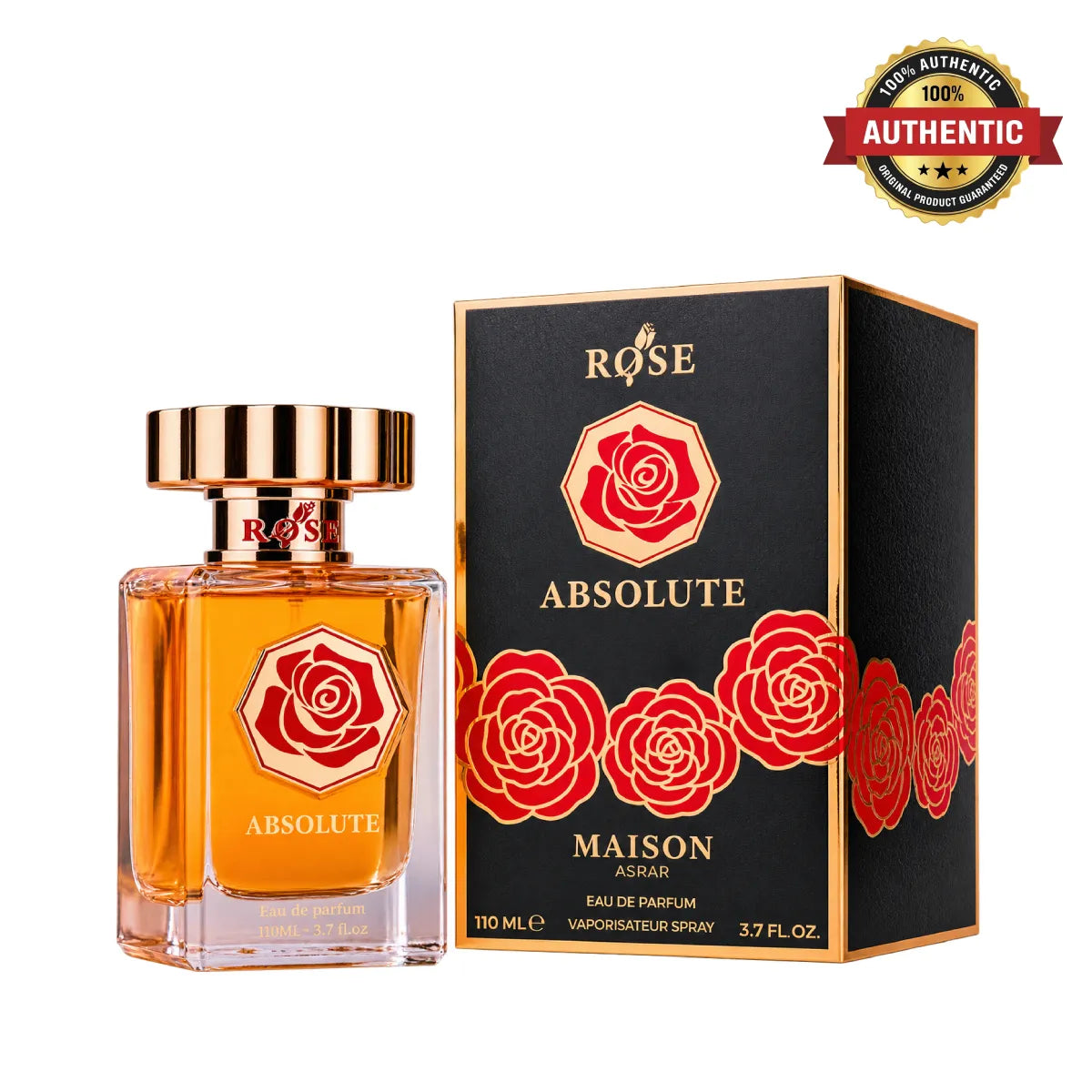 Maison Asrar Rose Absolute Eau De Parfum 110ml in Qatar at best price, premium floral fragrance - Perfumesouq Qatar