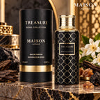 Buy Maison Asrar Treasure Eau De Parfum 100ml from Perfumesouq, Doha, Qatar.