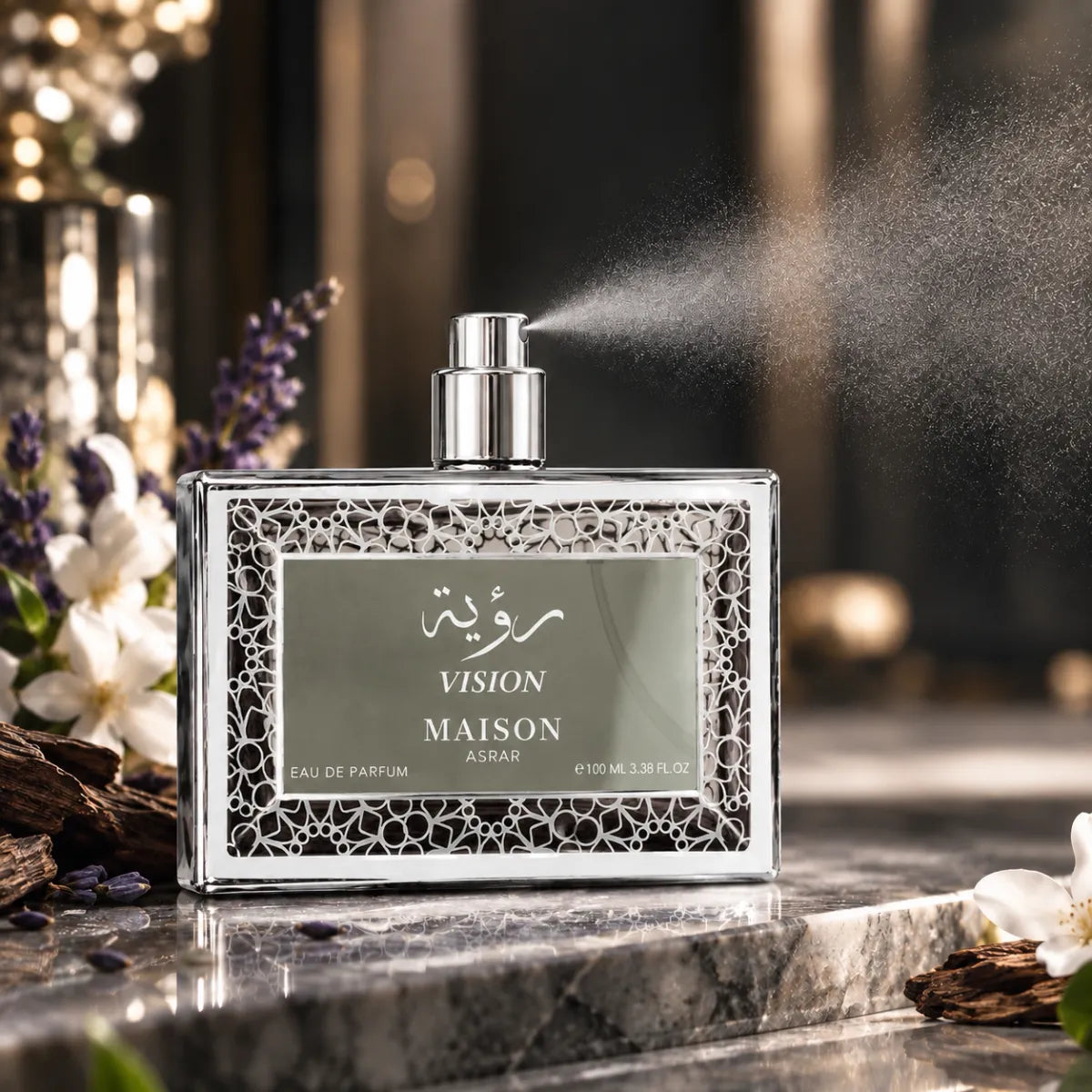 Original Maison Asrar Vision Eau De Parfum 100ml authentic luxury fragrance at best price in Qatar - Perfumesouq Qatar