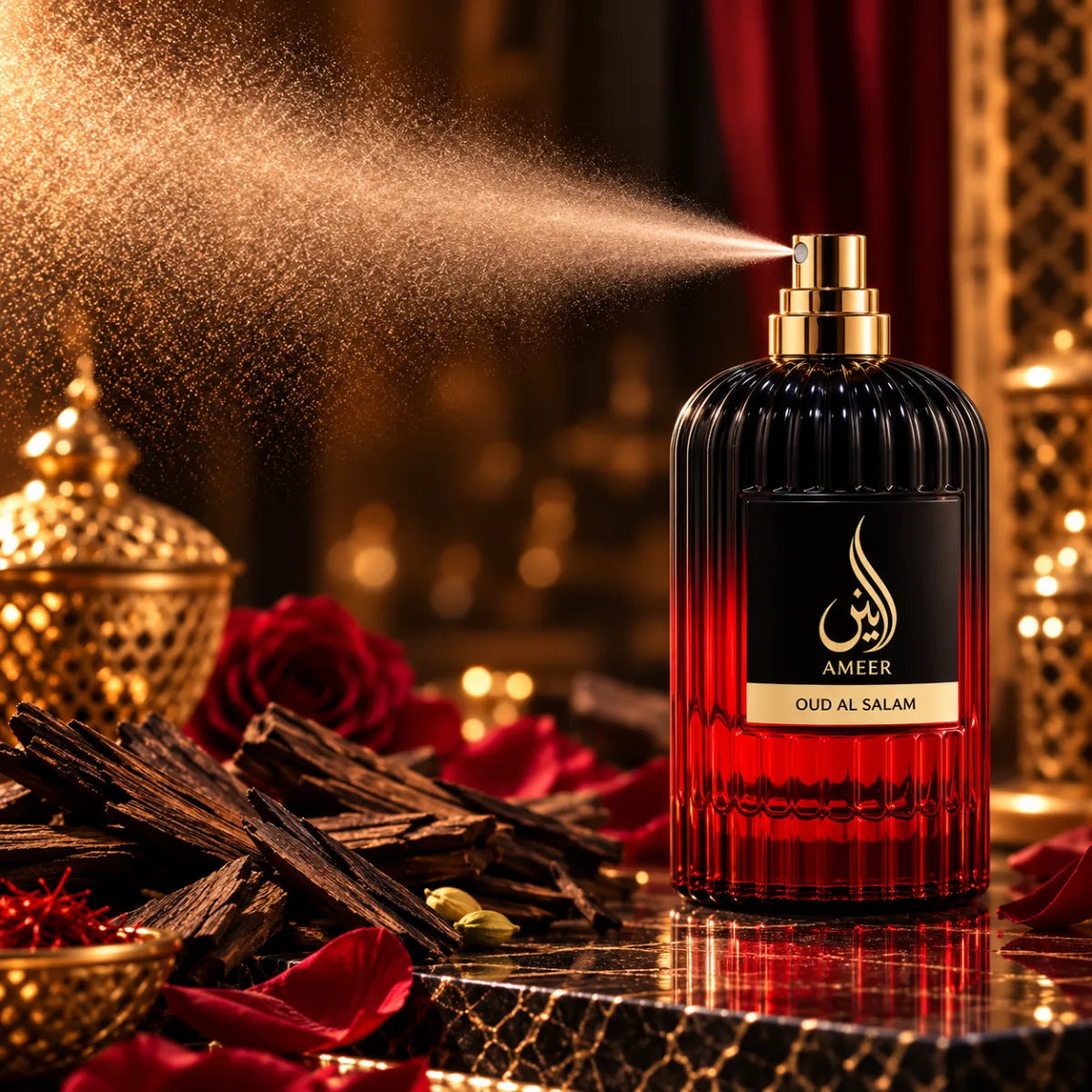 Original Oud Al Salam Ameer Eau De Parfum 100ml authentic luxury fragrance at best price - Perfumesouq Qatar
