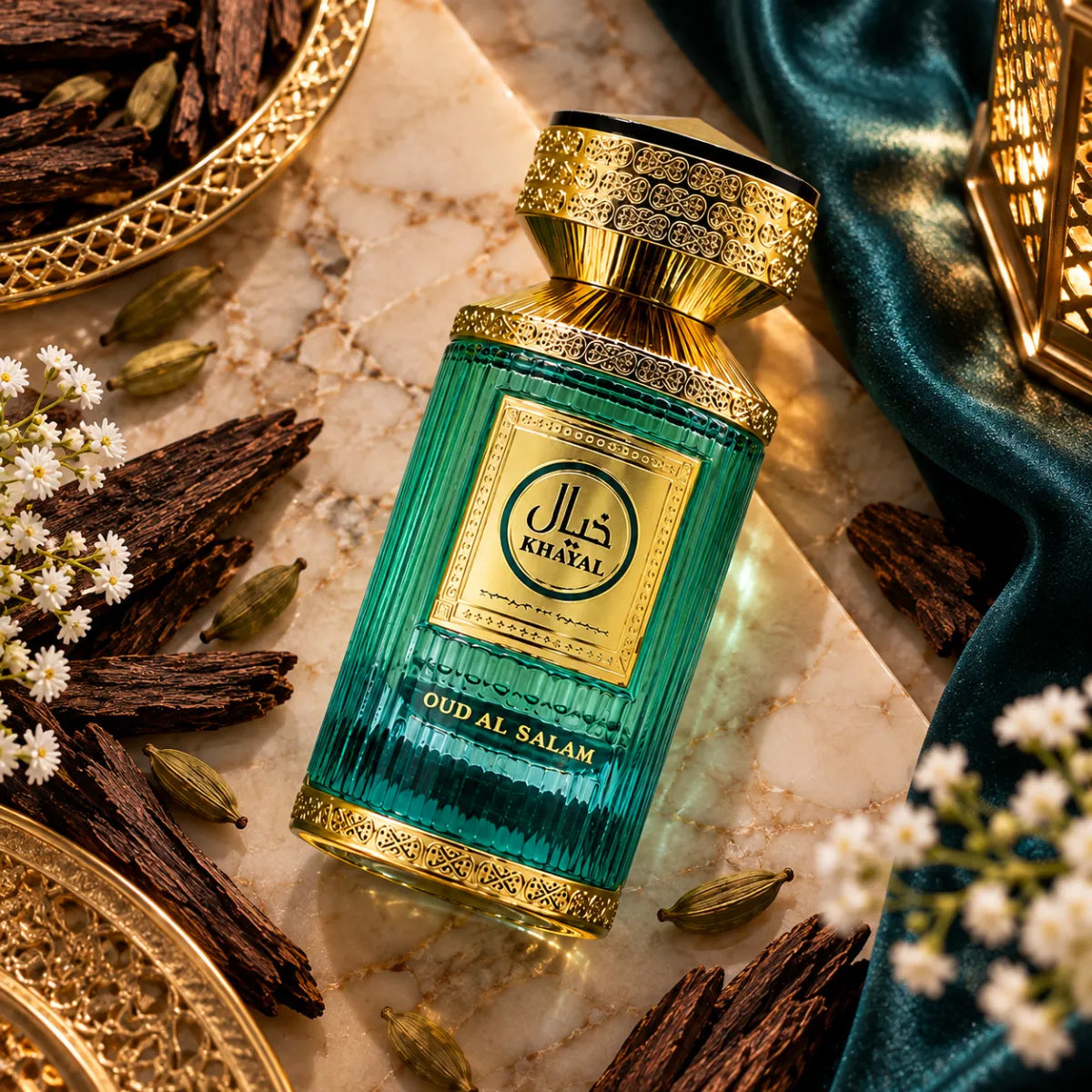 Oud Al Salam Khayal Extrait De Parfum 100ml for best price, refined oud scent with lasting fragrance - Perfumesouq Qatar