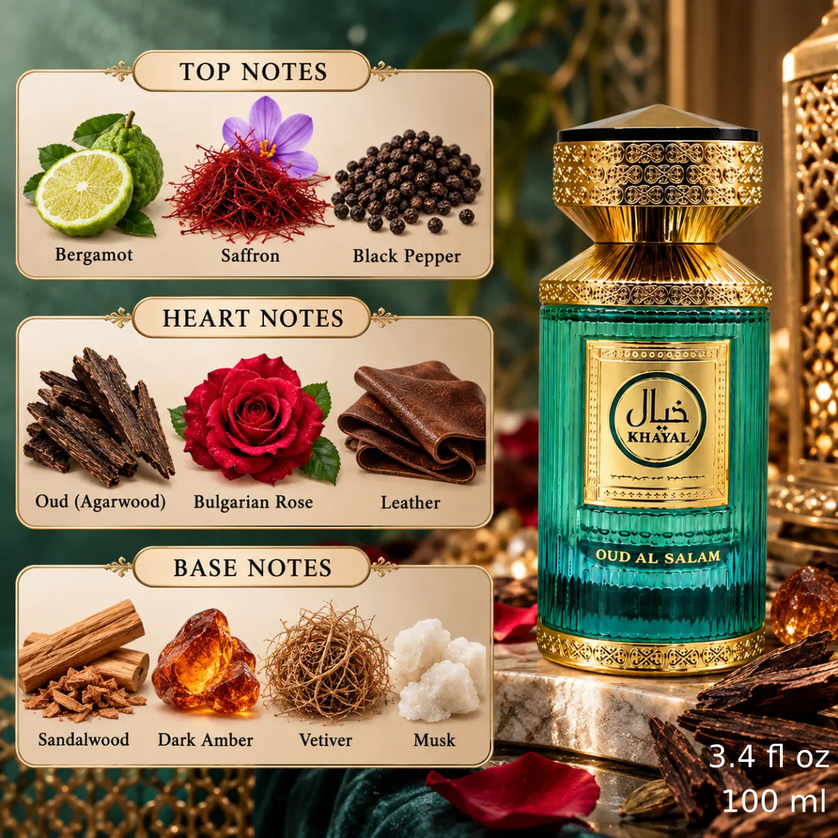 Authentic Oud Al Salam Khayal Extrait De Parfum 100ml for best price with fast delivery - Perfumesouq Qatar