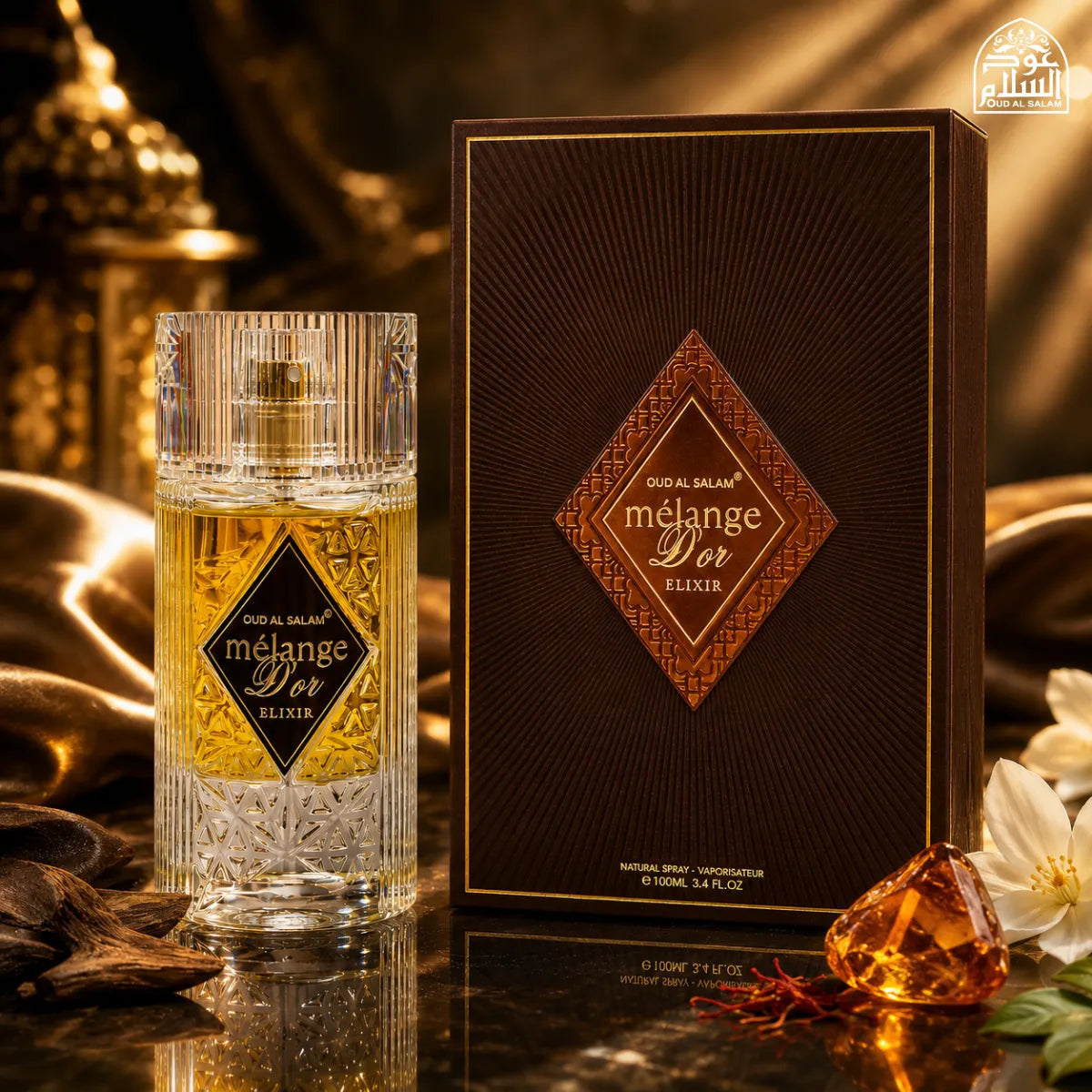 Buy Oud Al Salam Melange Dor Elixir Eau De Parfum 100ml from Perfumesouq, Doha, Qatar