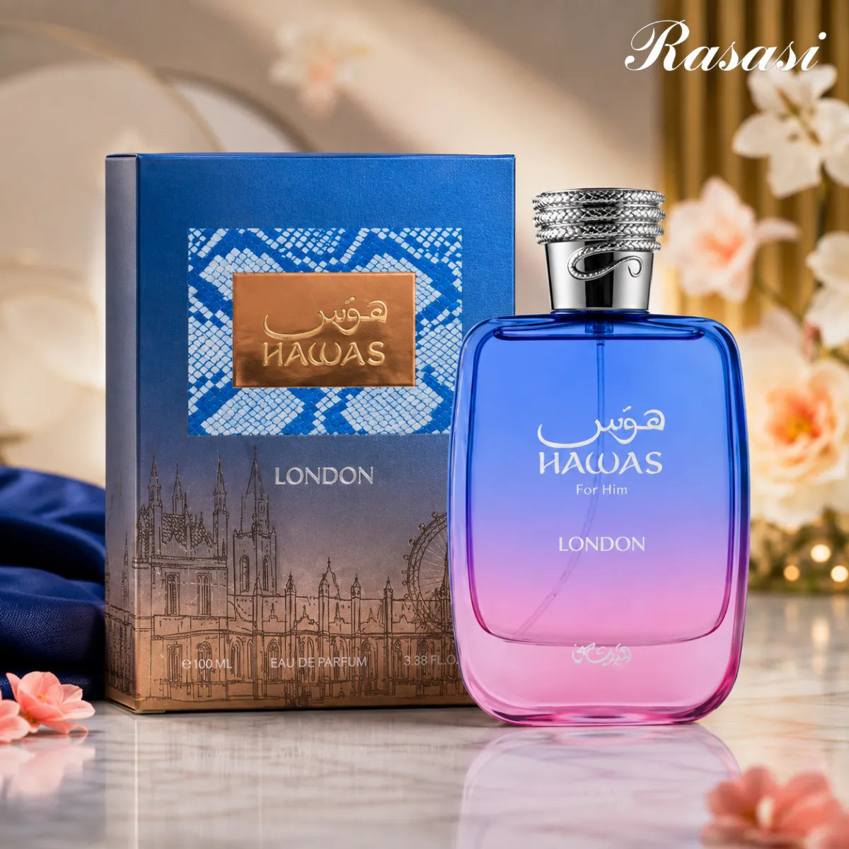 Buy Rasasi Hawas London for Him Eau De Parfum 100ml from Perfumesouq, Doha, Qatar