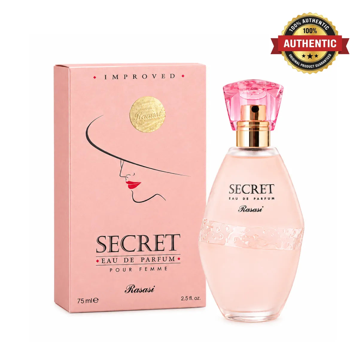 Rasasi Secret Eau De Parfum 75ml online in Qatar at best price, premium fragrance - Perfumesouq Qatar