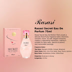 Original Rasasi Secret Eau De Parfum 75ml authentic luxury fragrance at best price in Qatar - Perfumesouq Qatar