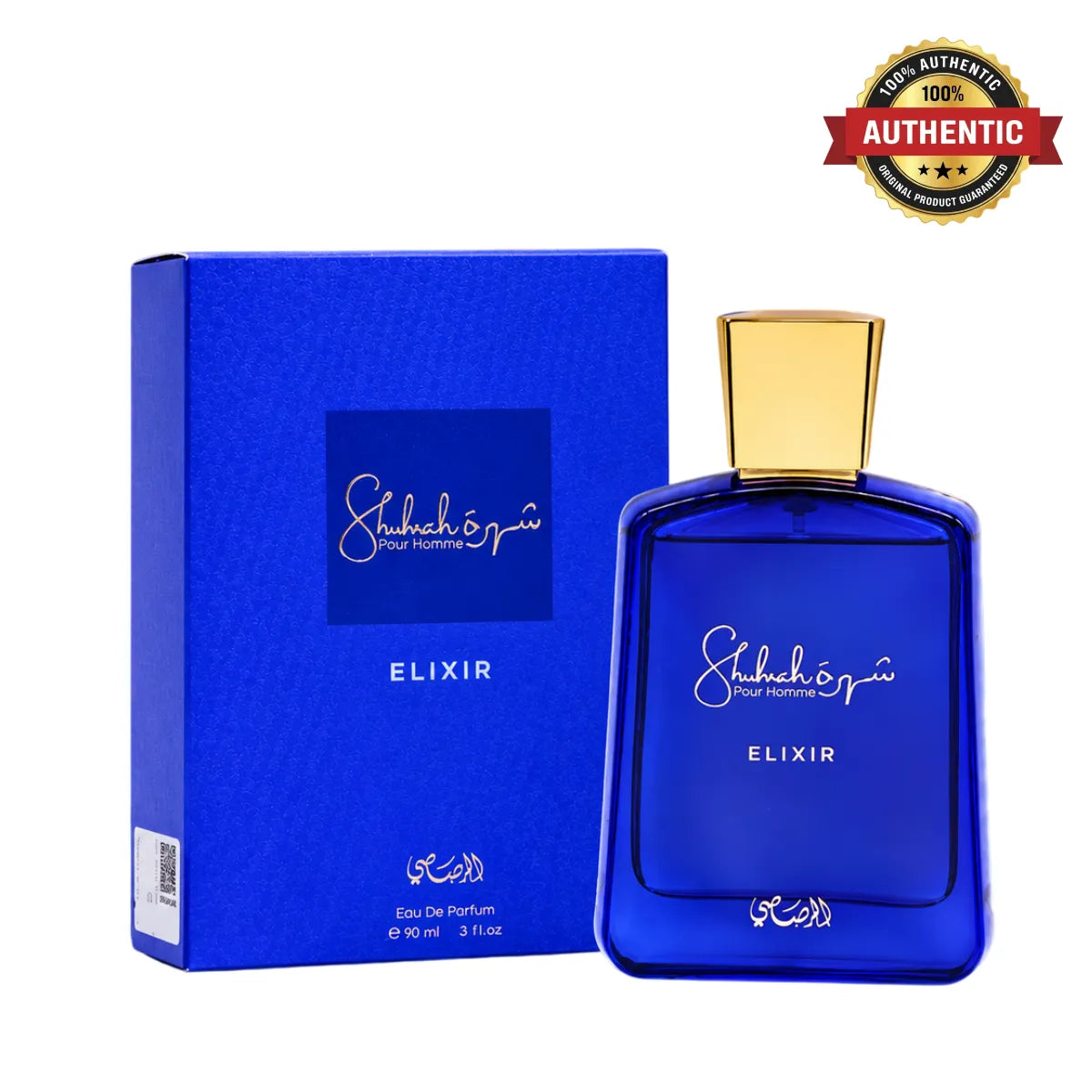 Rasasi Shuhrah Elixir Pour Homme Eau De Parfum 90ml online in Qatar at best price, premium fragrance - Perfumesouq Qatar