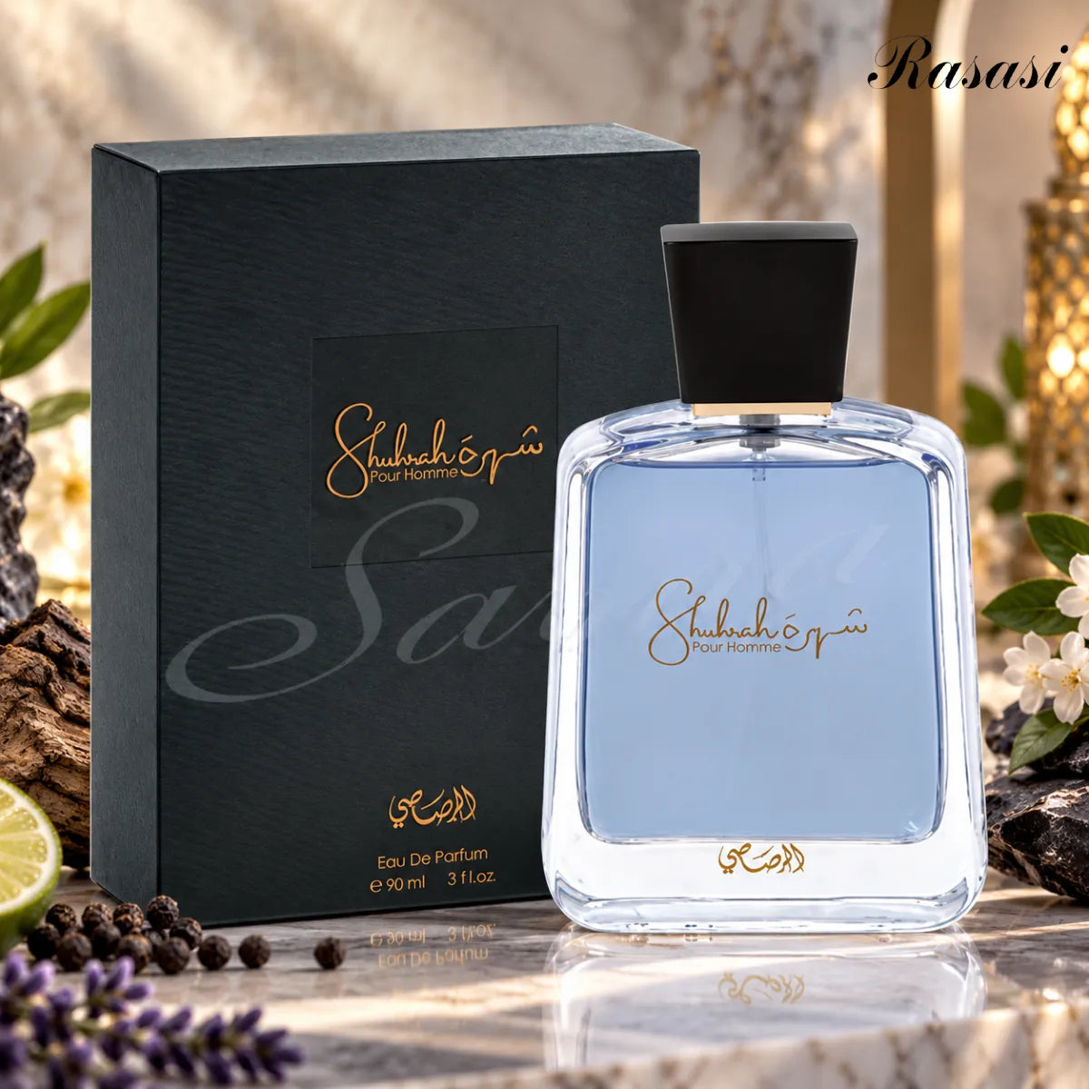 Buy Rasasi Shuhrah Men Eau De Parfum 90ml from Perfumesouq, Doha, Qatar.