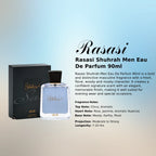 Rasasi Shuhrah Men EDP 90ml luxury fragrance at best price, authentic and genuine product - Perfumesouq Qatar