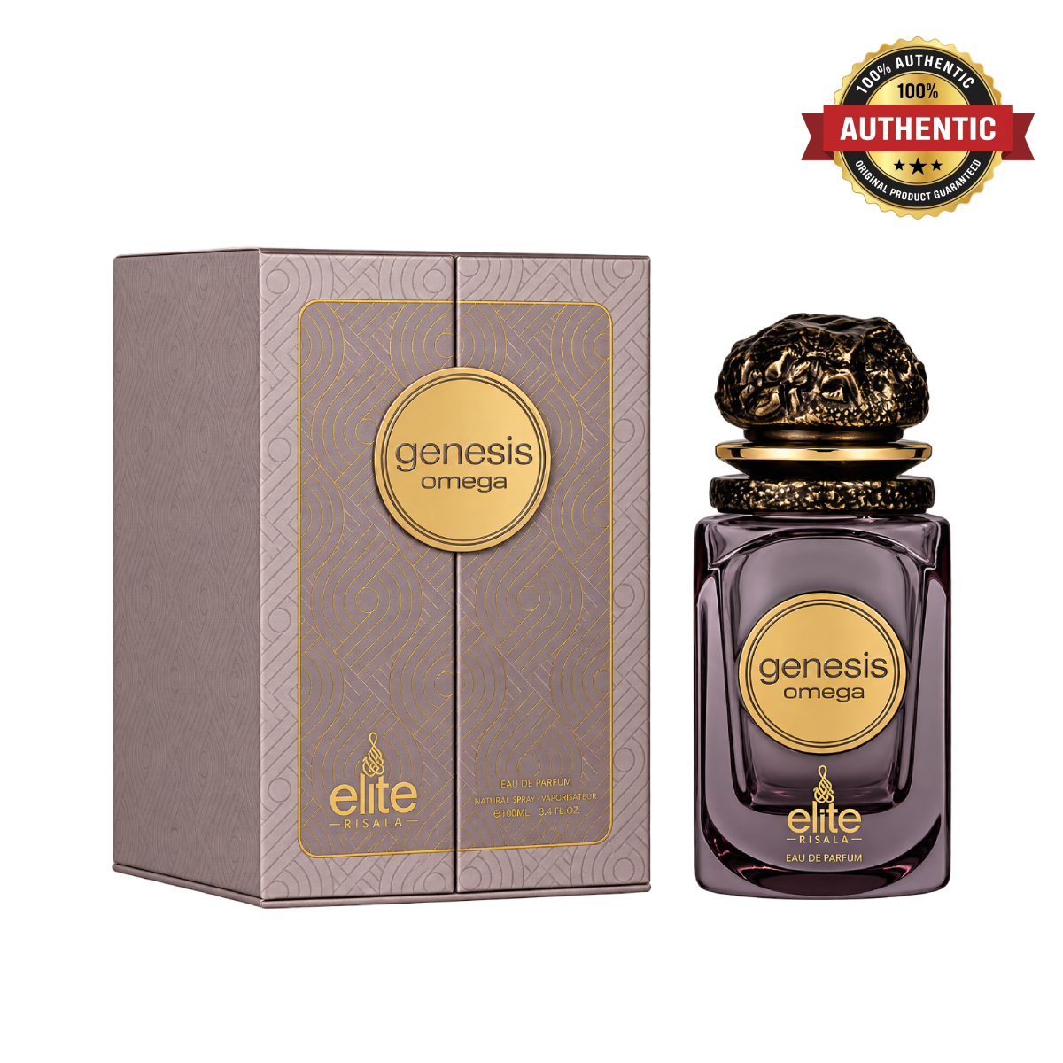 Risala Elite Genesia Omega Eau De Parfum 100ml online at best price, fresh marine and woody fragrance - Perfumesouq Qatar