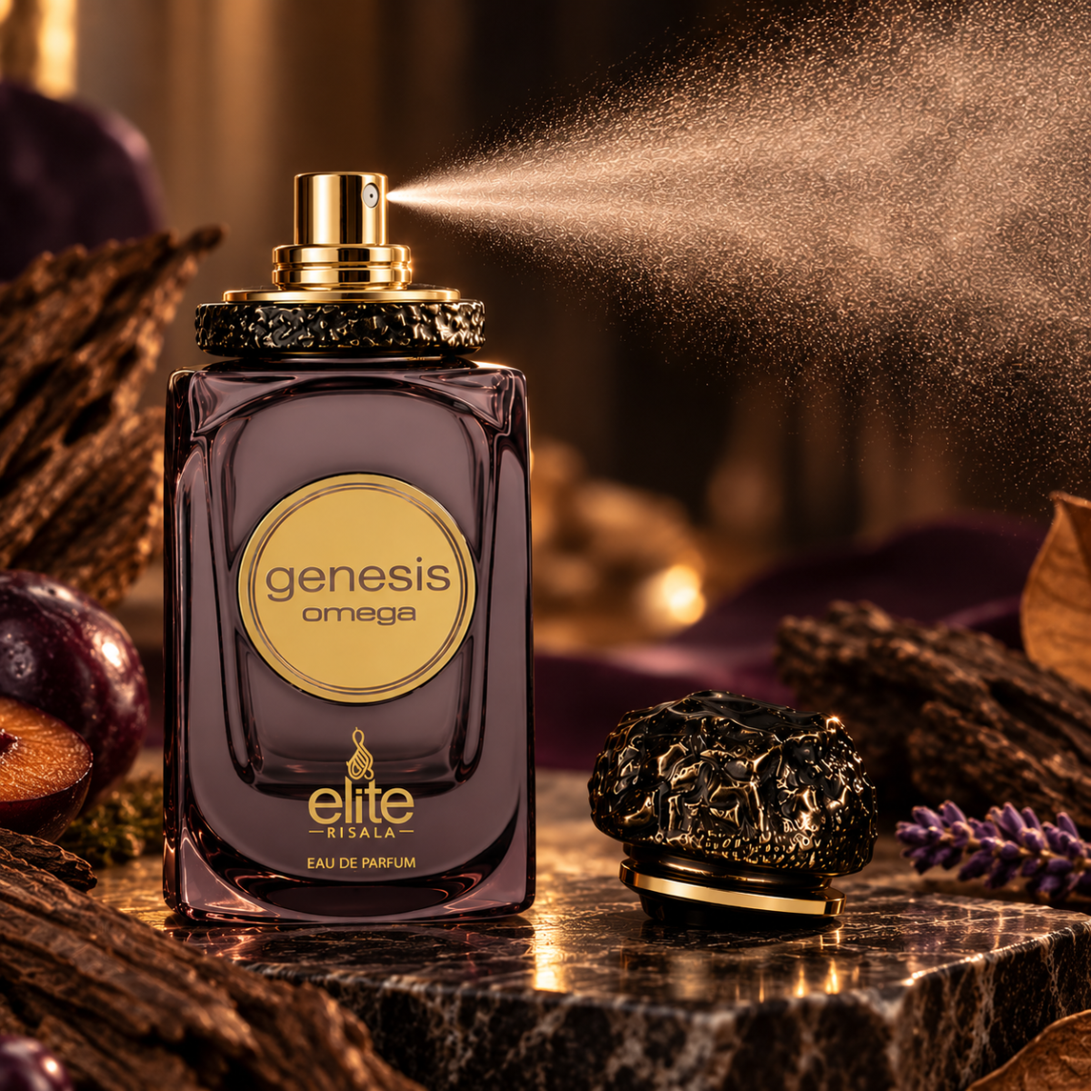 Original Risala Elite Genesia Omega Eau De Parfum 100ml authentic luxury fragrance at best price - Perfumesouq Qatar