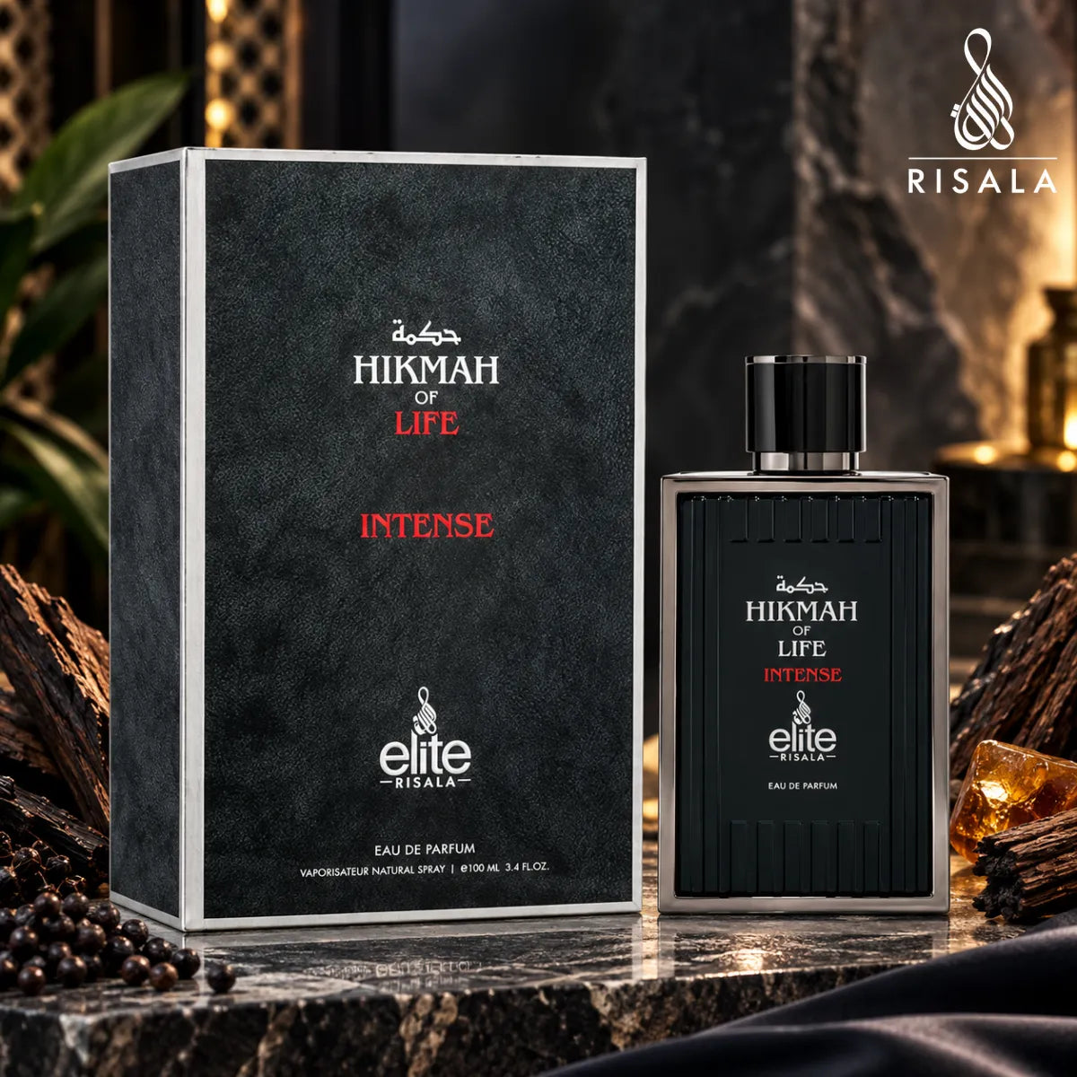 Buy Risala Elite Hikmah Of Life Intense Eau De Parfum 100ml from Perfumesouq, Doha, Qatar