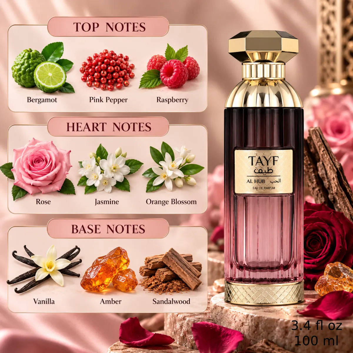 Authentic Risala Elite Tayf Al Hub Eau De Parfum 150ml for best price with fast delivery - Perfumesouq Qatar