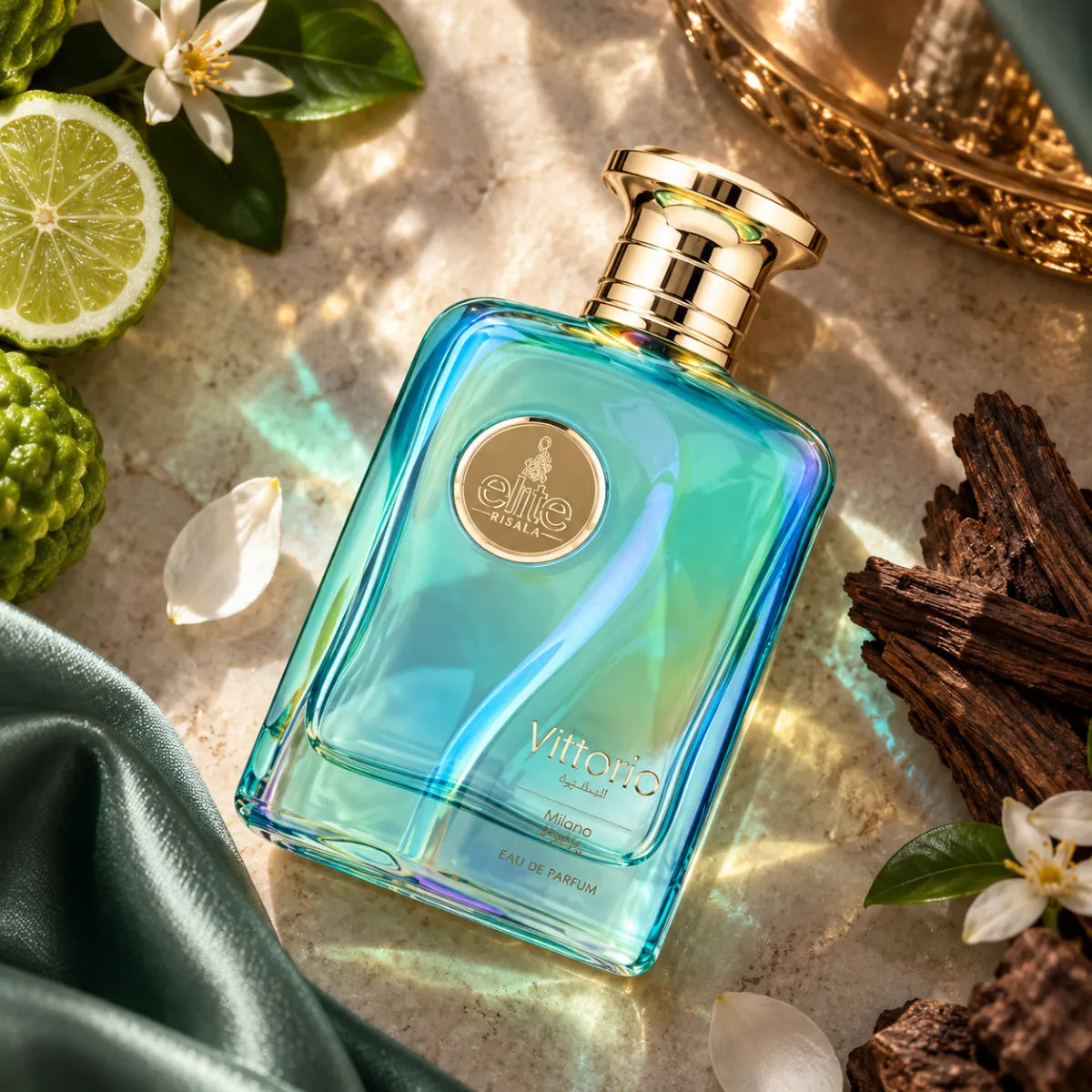Risala Elite Vittorio Milano Eau De Parfum 100ml for best price, warm woody scent with lasting fragrance - Perfumesouq Qatar