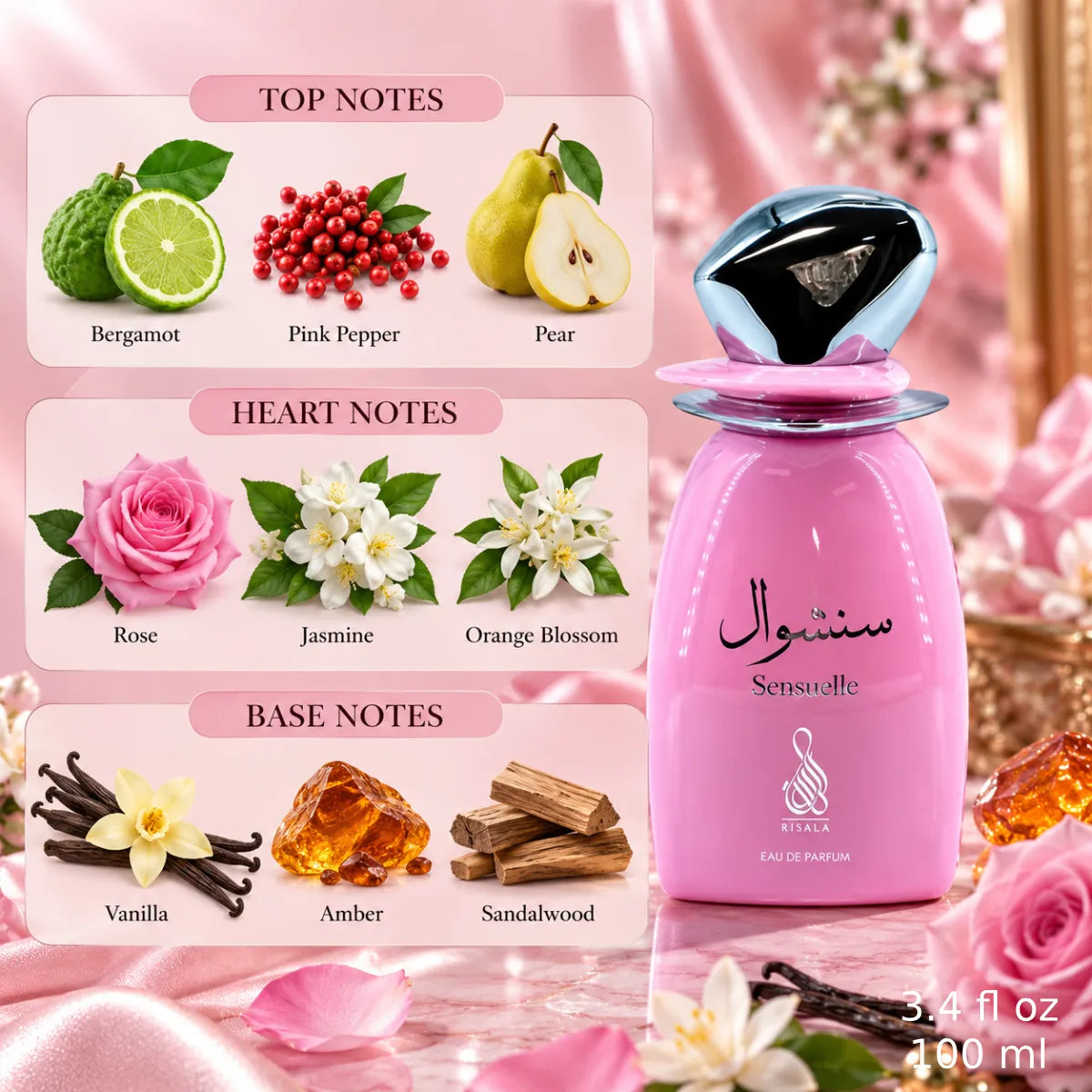 Authentic Risala Sensuelle Eau De Parfum 100ml for best price with fast delivery - Perfumesouq Qatar
