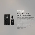 Zimaya Taraf Black EDP 100ml luxury fragrance at best price in Qatar, authentic and genuine product - Perfumesouq Qatar