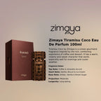 Zimaya Tiramisu Coco EDP 100ml gourmand fragrance at best price in Qatar, authentic and genuine product - Perfumesouq Qatar